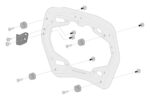 SW-MOTECH Kit adattatore per telaio laterale PRO Per valigie laterali TRAX, NANUK Per 2 valigie - immagine 2