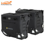 Loboo Coppia di Valigie Laterali Impermeabili a Rilascio Rapido Wanderer 30 L + 40 L
