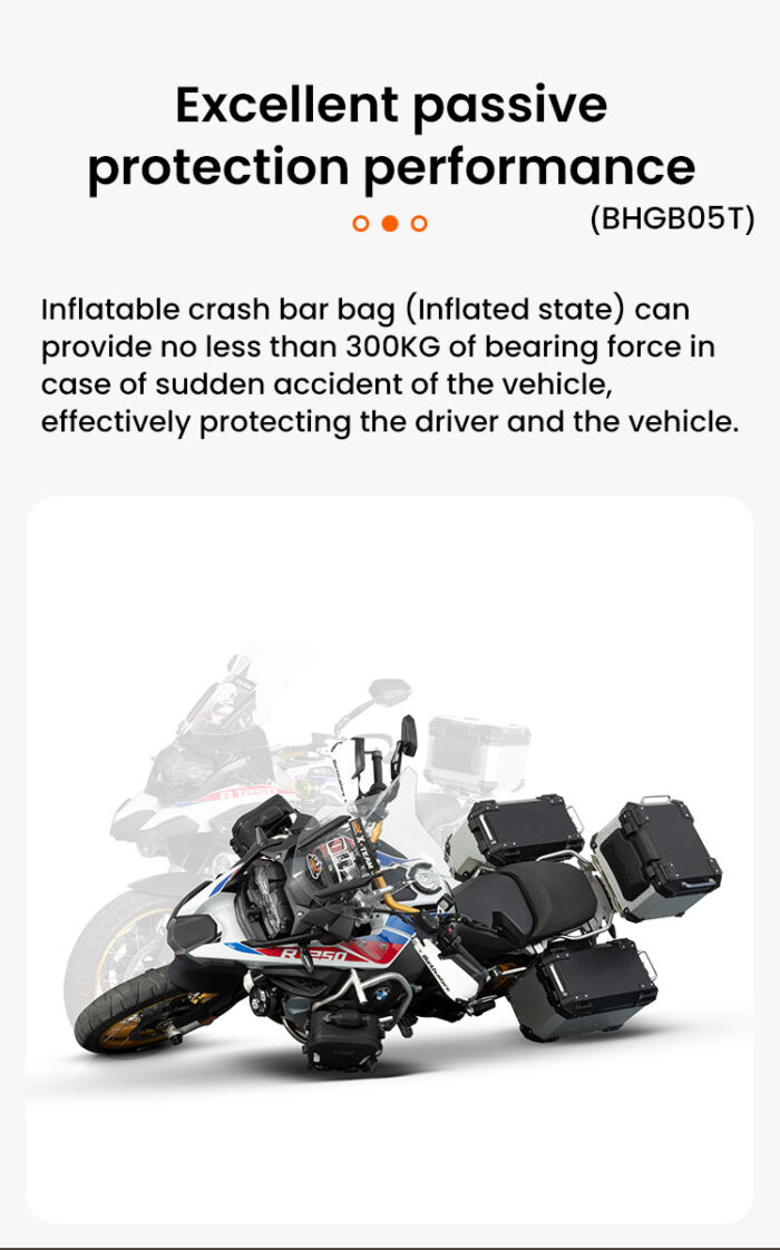 Loboo Coppia di Borse Laterali per Crash Bar Airbag per Crashbar Wanderer 6L - immagine 2