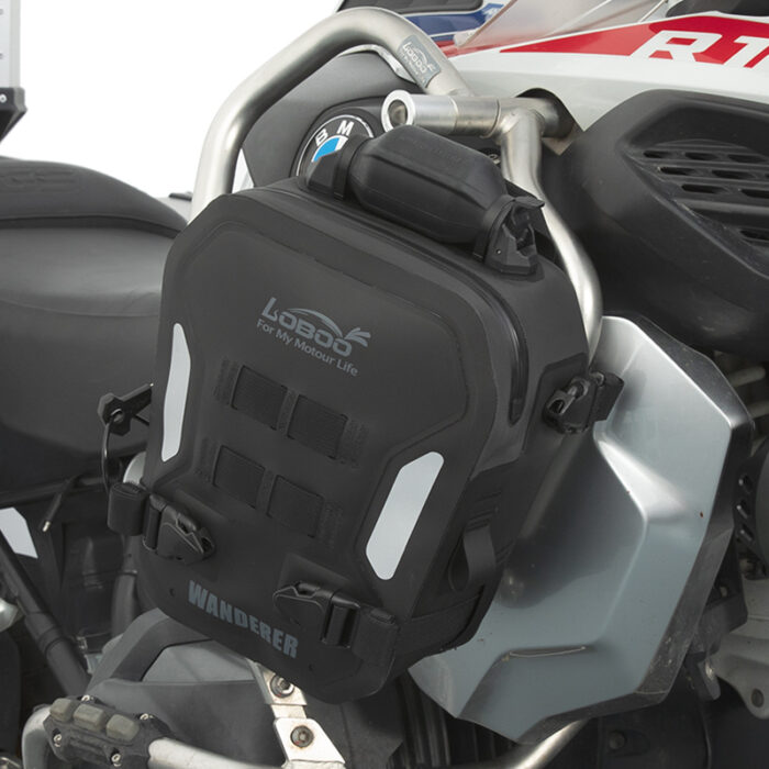 Loboo Coppia di Borse Laterali per Crash Bar Airbag per Crashbar Wanderer 6L - immagine 3