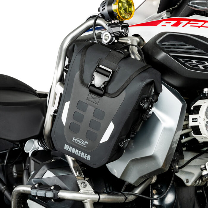 Loboo Coppia di Borse Laterali per Crash Bar Roll-Top per Crashbar Wanderer 6L - immagine 2