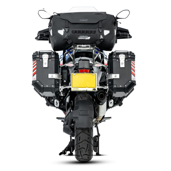 Loboo Borsa Moto Impermeabile IPX7 Posteriore Alps 46 L. Sacca idrica inclusa. - immagine 2