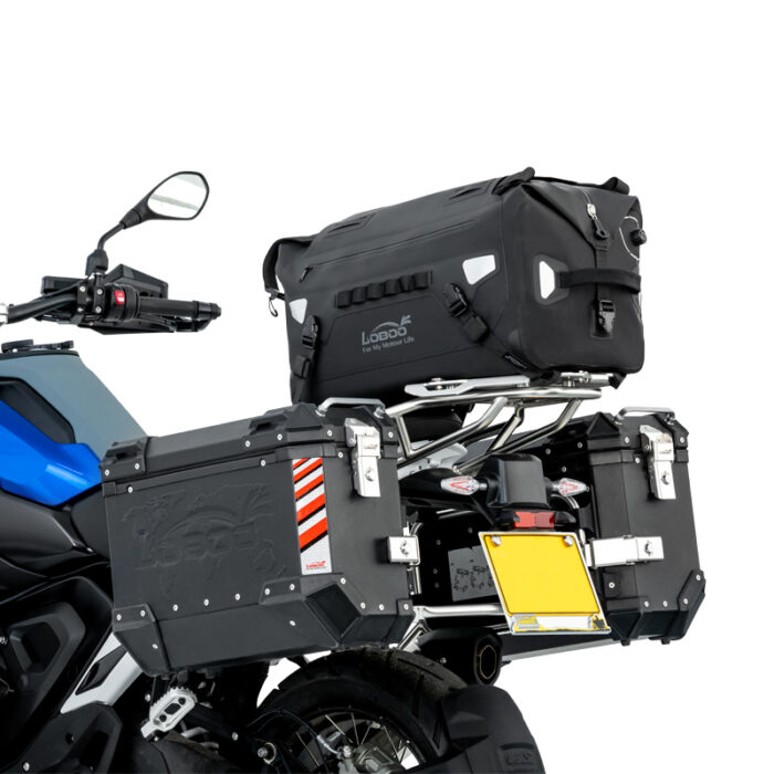 Loboo Borsa Moto Impermeabile IPX7 Posteriore Alps 46 L. Sacca idrica inclusa. - immagine 6