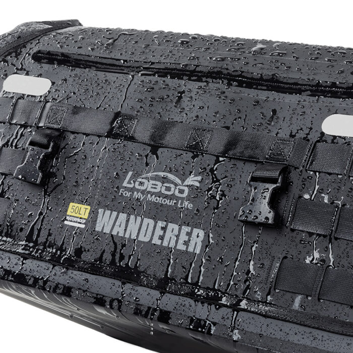 Loboo Borsa Posteriore Moto Impermeabile Universale Wanderer 50 L - immagine 9