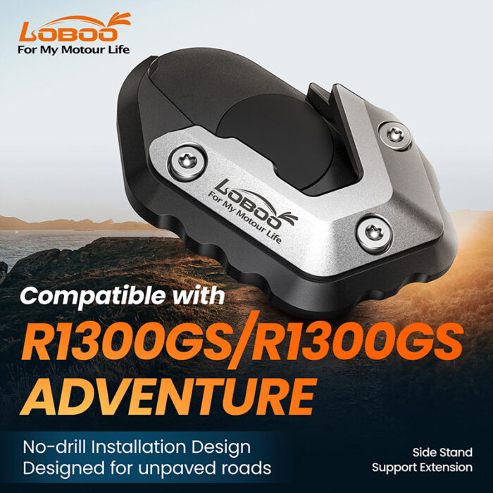 Loboo Estensione Cavalletto laterale BMW R1300GS (2023-) | Adventure (2024-) | Installazione senza fori - immagine 3