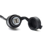 SW-MOTECH Doppia presa di ricarica USB con cablaggio 2000 mA, 12 V