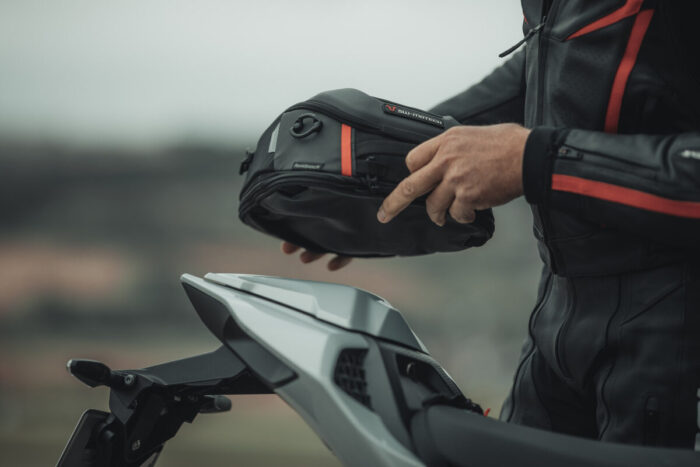 SW-MOTECH Borsa posteriore PRO Roadpack 1680D Nylon balistico Nero/Antracite 8-14 l - immagine 3