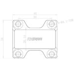 Chigee Supporto per Traversa 22mm MFP0191 - immagine 4