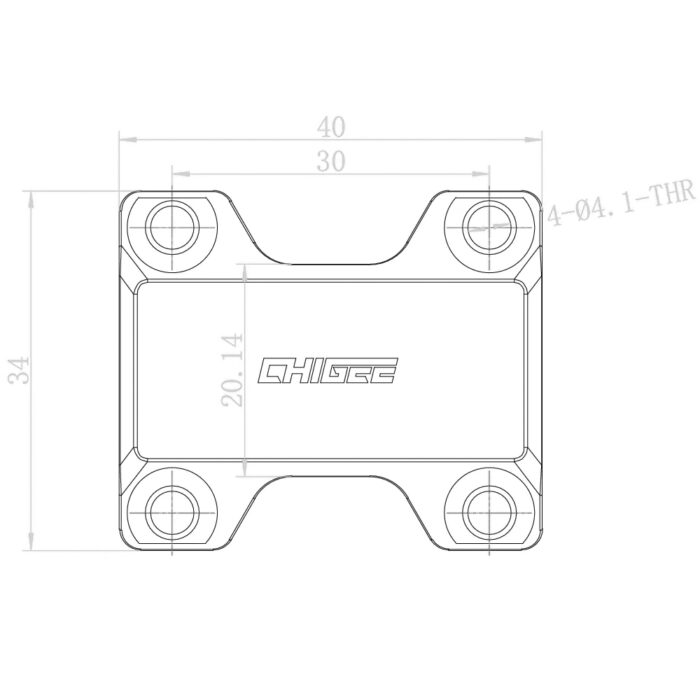 Chigee Supporto per Traversa 22mm MFP0191 - immagine 4